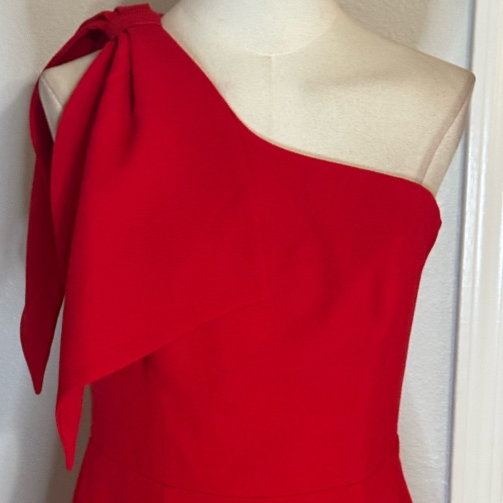Dress the Population Tiff One Shoulder Mini Dress M Rouge Red Party Wedding - Picture 11 of 13